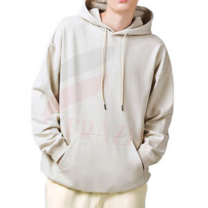 Sudadera con Capucha Extra Grande Personalizada para Hombre, 2025, 100% Algodón, Estilo Casual Urbano, de Alta Calidad, Secado Rápido, Transpirable, Teñido Liso, para Invierno - Product Image 3