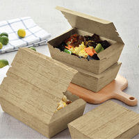 Cajas de Almuerzo Desechables de Pulpa de Bambú de 600/900 ml, Biodegradables, Rectangulares, Marca TBH Penang