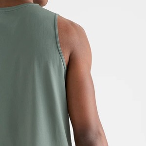 <b>Men</b> <b>tank</b> <b>top</b> <b>Men</b> Solid Color Breathable <b>Tank</b> <b>Top</b> O-Neck Casual Knitted Sleeveless Vest Green cheap rate lightweight <b>men</b> <b>tank</b> <b>top</b> - Product Image 3