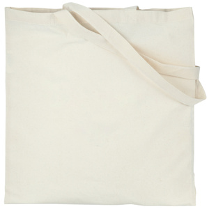 Bolsa de tela Life Is Good de algodón natural de tamaño mediano, ecológica, reciclable, con asa larga, para uso diario, con impresión personalizada por transferencia térmica y serigrafía. - Product Image 2