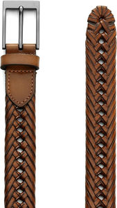Vente en gros GENTS GARB Ceinture décontractée tressée en peau de vache véritable pour hommes Boucle en alliage étanche Boucle crâne/carré/serpent personnalisable - Product Image 2