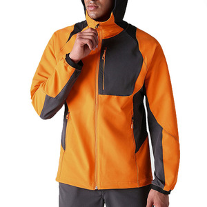 Nouvel arrivage de veste de coquille souple enduite de haute qualité pour hommes col montant d'hiver avec impression personnalisée professionnelle de marque privée - Product Image 4