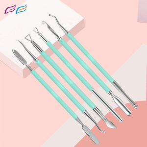 Tùy chỉnh đôi sắc nét lớp biểu bì Pusher thép không gỉ Sharped đôi đã kết thúc Nail Cleaner lớp biểu bì tông đơ bởi bahasa Pro - Product Image 3