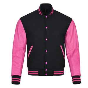 Haute qualité Vintage lavage Denim cuir manches Letterman Varsity veste en gros Chenille broderie Patch veste d'hiver - Product Image 1