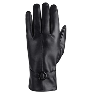 Guantes de cuero de invierno personalizados unisex Guantes de pantalla táctil de piel de cabra de moda Guantes de precio barato de la mejor calidad - Product Image 3