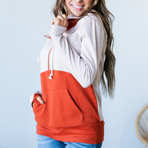 เสื้อฮู้ดดี้ผู้หญิงคุณภาพพรีเมียมน้ำหนักเบาสำหรับกิจกรรมกลางแจ้ง รับสกรีนโลโก้ ระบายอากาศได้ดี มีไซส์พลัส รับผลิตแบบ OEM - Product Image 2