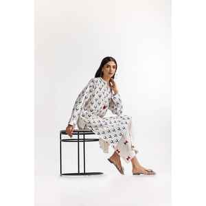 Conjunto de Traje Coordinado Estampado para Mujer, Hecho de Poliviscosa-IPS-24-112 - Product Image 2