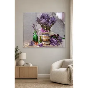 Bouquet de lavande Fida dans un pot, impression sur toile Still Life - Product Image 2
