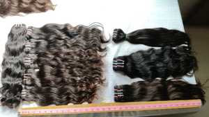 Extensions de cheveux humains vierges Remy d'Inde du Sud, non traités, naturels, ondulés, en mèches de 100g, avec frontal adhésif, directement du fabricant - Product Image 6