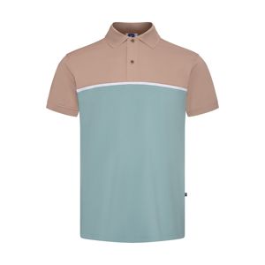 Nouveaux polos pour hommes T-shirt à sublimation en polyester Polo durable avec patchwork de couleur contrastée Vêtements pour hommes en gros - Product Image 4
