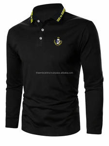 เสื้อโปโลเล่นกอล์ฟของผู้ชายเสื้อโปโลผ้าฝ้ายสีขาวคอวีแห้งเร็วเสื้อโปโลสำหรับผู้ชาย - Product Image 6