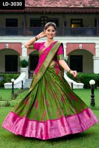 ชุดเดรสพื้นเมืองอินเดียชุดแต่งกายแต่งกายแต่งกายแบบผ้าไหมโดลาผ้าไหมลายชิโบริพิมพ์ลายชิโบริพร้อมเซ็ตผ้าไหมโดลา - Product Image 2