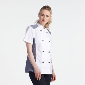Venta directa de fábrica Logotipo personalizado Abrigos y conjuntos de chef unisex Uniformes de cocina hechos de algodón para uso en restaurantes y hoteles Precio bajo - Product Image 6