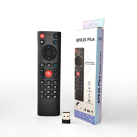 BOXPUT BPR3S Plus Souris Air 2.4G BT Double Mode Portée 10m 4 Boutons Commande Vocale Apprentissage IR pour Boîtier Android TV PC OEM/ODM