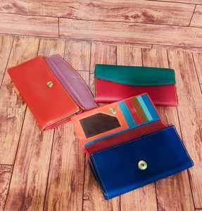 Alta calidad de los hombres de largo RFID Cartera de cuero genuino al por mayor de logotipo personalizado tipo de cierre de cuero de grano real abierto para las señoras - Product Image 3