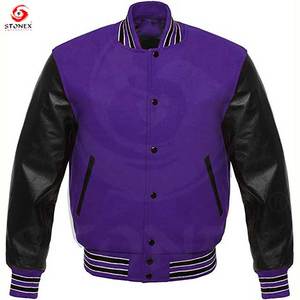 เสื้อแจ็กเก็ตผ้าฝ้ายกำมะหยี่สำหรับผู้ชายเสื้อแจ็กเก็ตทีมโรงเรียนผ้าคอตตอนผ้ากำมะหยี่สำหรับฤดูหนาวปรับแต่งได้สีขาวดำ - Product Image 4