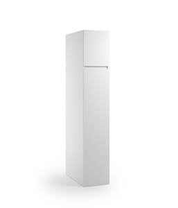 Meuble de salle de bain moderne Terraneo avec étagère interne, unité colonne en panneau de particules de 69 cm de profondeur - Product Image 1