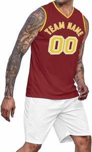 Camisetas de baloncesto transpirables con bordado de impresión por sublimación para clubes y deportes competitivos-para el verano - Product Image 3