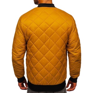 Venta al por mayor de calidad superior chaqueta de invierno de bombardero grueso Unisex Nylon abrigo de vuelo Turn Down Collar Casual chaquetas ligeras - Product Image 5