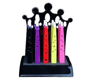Lot de 15 pinces à cils en acier inoxydable à pointe inclinée de nouveau style finition miroir trous noirs grade A + durable - Product Image 6
