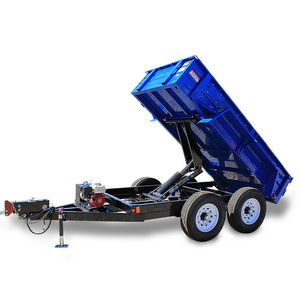 Remorque benne industrielle avec élévateur hydraulique à double cylindre, système à double porte et système d'éclairage intégré conforme au DOT pour la route - Product Image 2