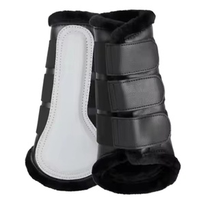 Horse Neoprene <b>Brushing</b> <b>Boots</b> Leg Protection Splint <b>Boots</b> with Fur Horse Wear Equestrian Riding Equine Veterinary Equipment - Product Image 1