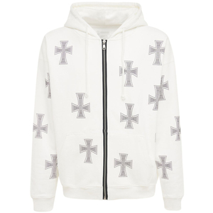 Nouveaux sweats à capuche personnalisés 100% coton pour hommes, sweats à capuche en strass OEM pour hommes en hiver - Product Image 1