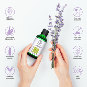 Aceite Esencial de Lavanda Orgánico Aromatika 50ml, Certificado ECOCERT COSMOS, Lavandula Angustifolia, Aceite Bio para el Cuidado de la Piel - Product Image 3