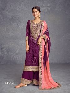 Vêtements pakistanais de mode traditionnelle pour femmes à la mode Salwar Kameez ensemble de costumes pour mariages et fêtes d'Inde - Product Image 3