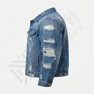 Chaqueta Vaquera de Diseño Nuevo y Moderno, Chaqueta Vaquera Ajustada de Manga Larga para Hombre, Ropa de Abrigo de Primavera para la Calle - Product Image 3