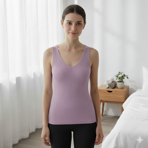 Nuevas mujeres verano transpirable cuello en V Color sólido tejido chaleco Sexy camiseta sin mangas Spandex/poliéster estilo dulce Casual - Product Image 4