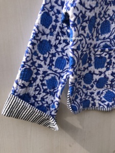 Chaqueta acolchada de algodón boho hecha a mano con estampado indio de loto para mujer, abrigo con estampado en bloques, fabricante al por mayor, lo mejor para ella. - Product Image 4