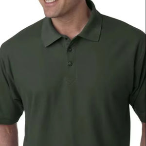 100% algodón para hombre Whisper Fit Piqué tejido de punto patrón sólido 280 gramos peso liso teñido estilo casual diseño en blanco para Polo - Product Image 3