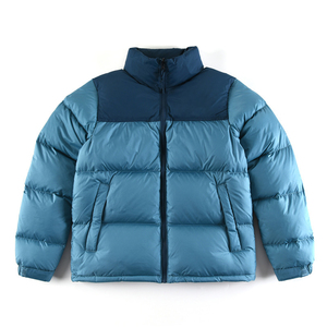 Custom <b>Winter</b> Thick Canvas Puffer Jacket Unisex Stand Front <b>Waterproof</b> Windproof Warm Bubble <b>Coat</b> Lightweight Fashion Outdoor - Product Image 2