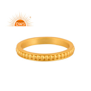 Latest Trending Sterling <b>Silver</b> 18K Gold <b>Plated</b> Band Ring Demi Fine Jewelry for Women Gift for Her - Product Image 1