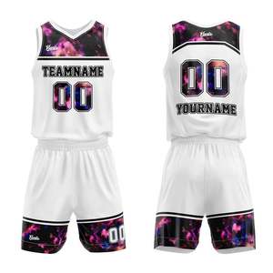 Uniformes de basket-ball pour hommes et garçons Maillot de basket-ball de haute qualité Broderie Sublimation Sportswear Service OEM - Product Image 1