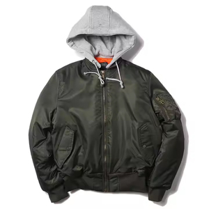 Chaqueta personalizada con capucha y cremallera para hombre al aire libre para chaqueta con alta visibilidad - Product Image 4