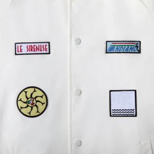 Chaqueta para hombre Sirenuse Corsa Chaqueta impermeable Poliéster reciclado cortavientos con bordado inspirado en el Mediterráneo - Product Image 3