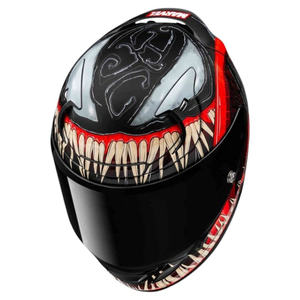 Casque de moto intégral HJC RPHA 12 avec visière double design Predator, coque rabattable en PC, certifié DOT, style moderne - Product Image 2