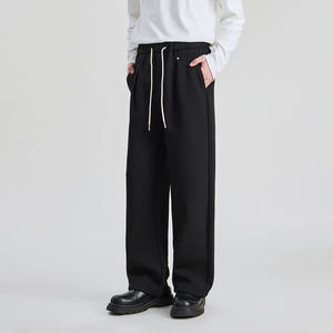 กางเกงลำลองขาตรงทรงหลวมสำหรับผู้ชายกางเกงอินเทรนด์สไตล์ใหม่ฤดูใบไม้ร่วงและฤดูหนาว - Product Image 2
