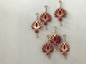 MDF Bois Tendance Lotus Tentures pour La Décoration Intérieure Puja Décor pendaison de crémaillère toile de fond Mandir Rose Lotus Party Favor - Product Image 5