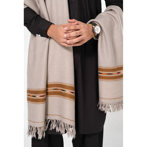 2025 nuevo diseño Afghani ropa de hombre chales de lana de invierno para ropa de fiesta bufandas largas transpirables ligeras chales para hombres - Product Image 6