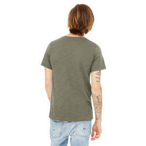 Camiseta deportiva con cuello en V de alta calidad gris estilo hombre - Product Image 5