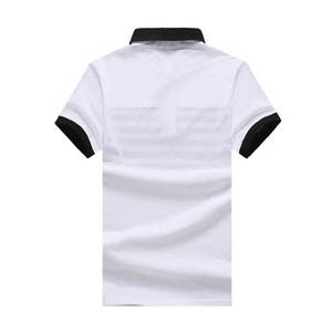 Venta al por mayor Polo OEM Transpirable de manga corta de algodón Unisex Sólido POLO Camiseta Posee la impresión del logotipo de su empresa - Product Image 3