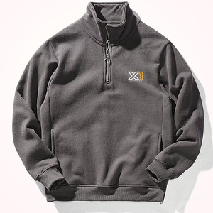 Sudadera de invierno con media cremallera para hombre 100% algodón polar personalizable venta al por mayor mejor calidad Venta caliente - Product Image 1