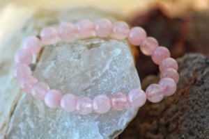 Unisex Stainless Steel Rose Quartz for Bracelet Classic Religious Style Wedding Anniversary <b>Beads</b> for Party Gift Bangles - Product Image 2