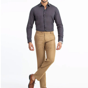 กางเกงลำลองผ้าฝ้ายผู้ชายกางเกงผ้าฝ้ายหลายกระเป๋าใส่สบายสำหรับใช้งานกลางแจ้ง - Product Image 5