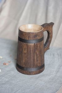 Jarra de Cerveza Tradicional de Madera |   Calidad Duradera |   Venta al por Mayor de Fábrica - Product Image 2