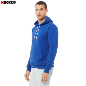 เสื้อมีฮู้ดผ้าฟลีซสำหรับผู้ชายพิมพ์ลายดิจิตอลสไตล์กระดุมผ้าคอตตอนผสมสำหรับฤดูหนาว - Product Image 5