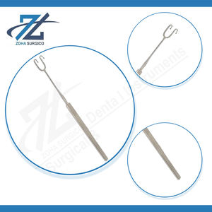 Fabricant d'instruments chirurgicaux en acier inoxydable de haute qualité à double crochet trachéal émoussé de 105mm de long au Pakistan - Product Image 4